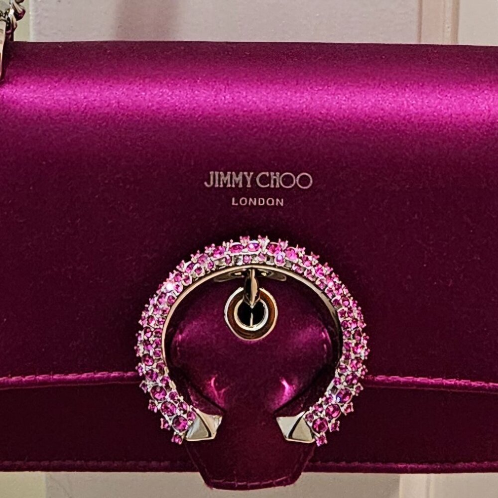 Jimmy Choo Paris Satin/Crystal handbag